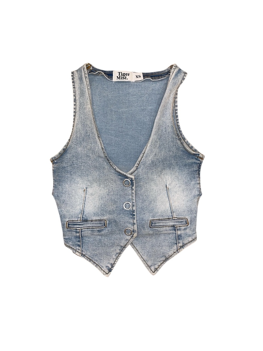 Tiger mist denim vest